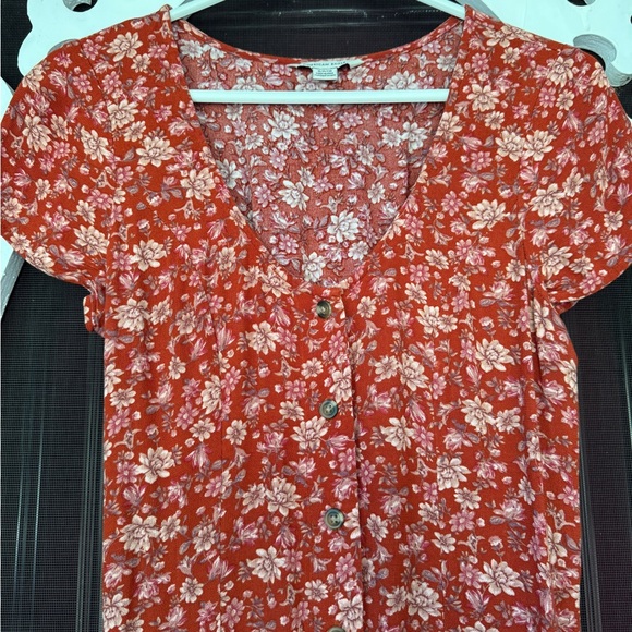 Red floral dress - Picture 4 of 6